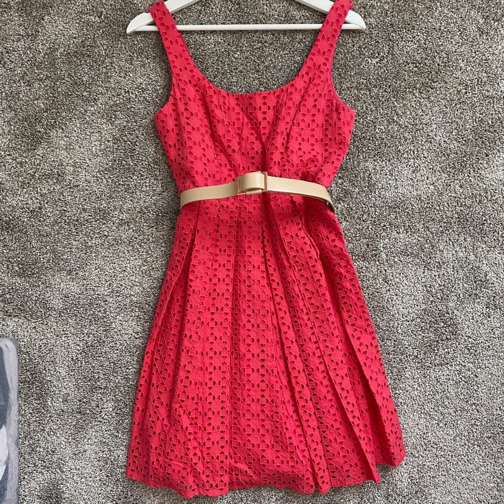 Donna Morgan Eyelet Fit & Flare Dress